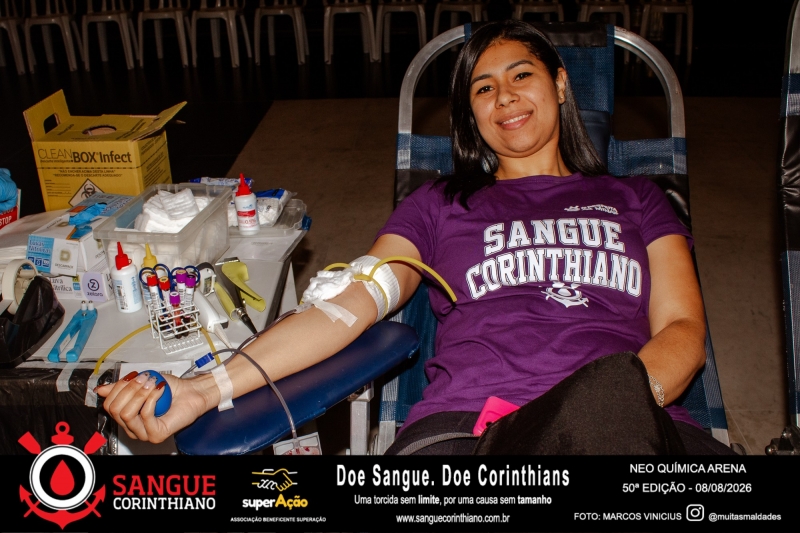 50º Edição - Campanha Sangue Corinthiano - Neo Quimíca Arena - 08 de Agosto 2026