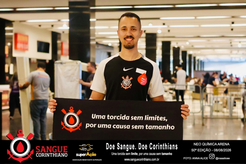 50º Edição - Campanha Sangue Corinthiano - Neo Quimíca Arena - 08 de Agosto 2026