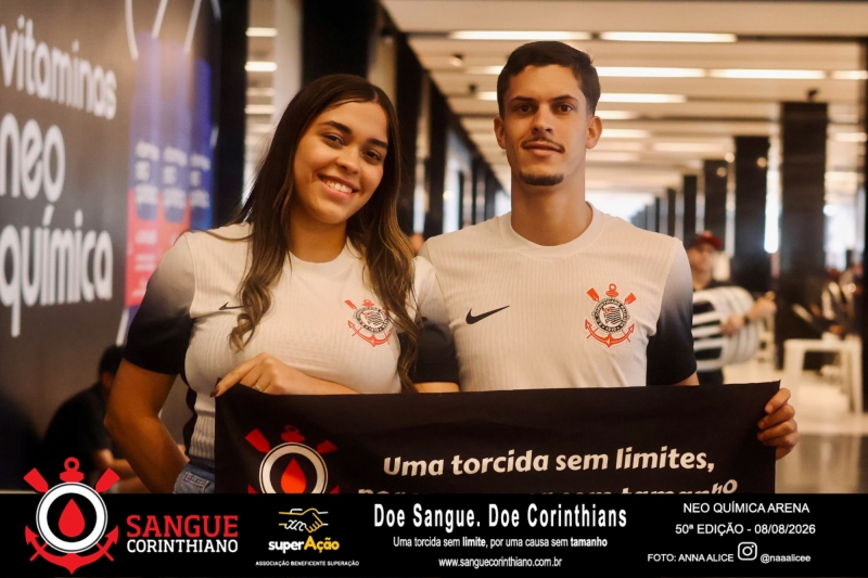 50º Edição - Campanha Sangue Corinthiano - Neo Quimíca Arena - 08 de Agosto 2026