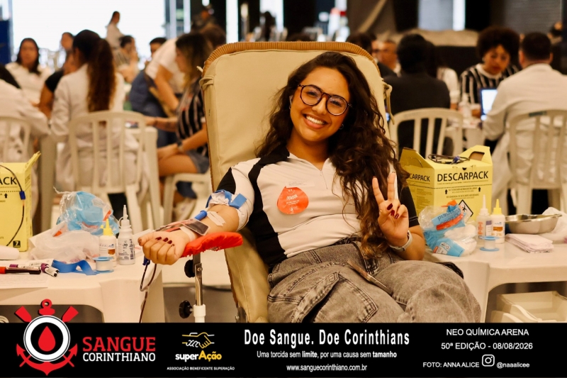 50º Edição - Campanha Sangue Corinthiano - Neo Quimíca Arena - 08 de Agosto 2026