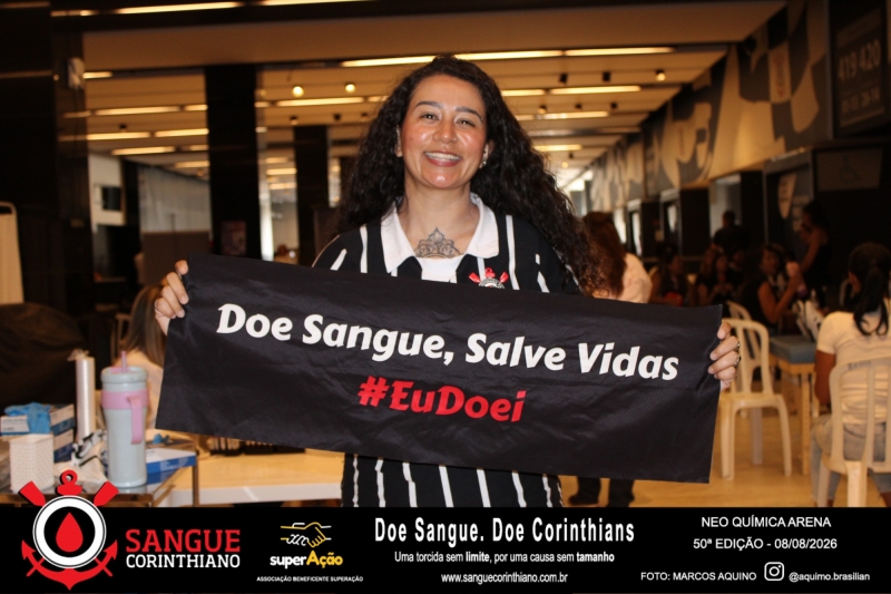 50º Edição - Campanha Sangue Corinthiano - Neo Quimíca Arena - 08 de Agosto 2026