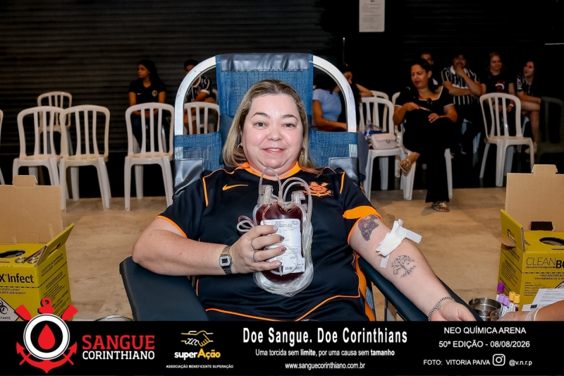50º Edição - Campanha Sangue Corinthiano - Neo Quimíca Arena - 08 de Agosto 2026