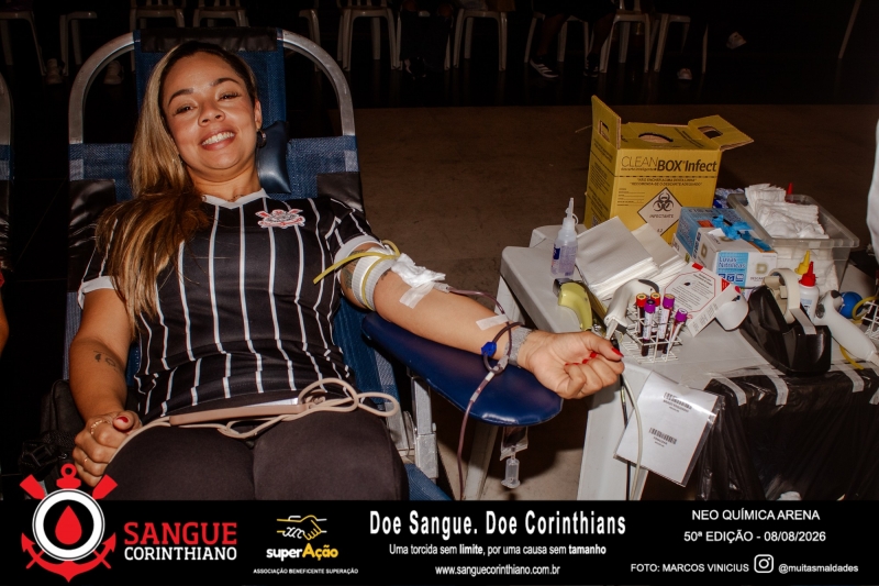 50º Edição - Campanha Sangue Corinthiano - Neo Quimíca Arena - 08 de Agosto 2026