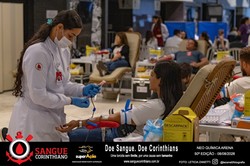 50º Edição - Campanha Sangue Corinthiano - Neo Quimíca Arena - 08 de Agosto 2026