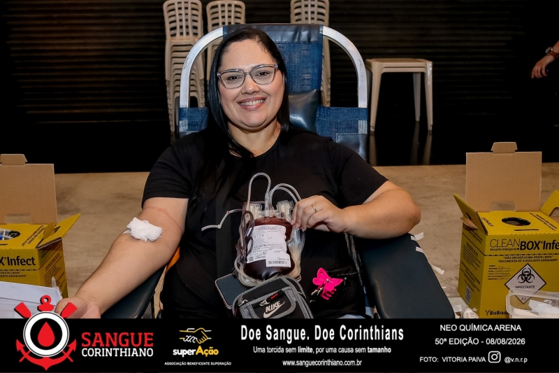 50º Edição - Campanha Sangue Corinthiano - Neo Quimíca Arena - 08 de Agosto 2026
