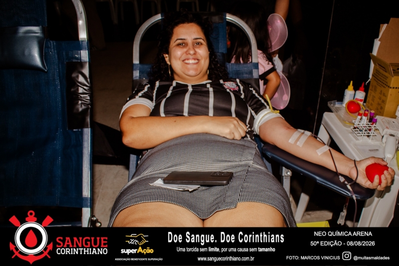50º Edição - Campanha Sangue Corinthiano - Neo Quimíca Arena - 08 de Agosto 2026