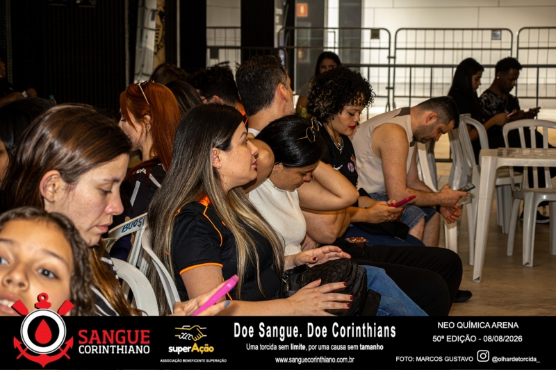 50º Edição - Campanha Sangue Corinthiano - Neo Quimíca Arena - 08 de Agosto 2026