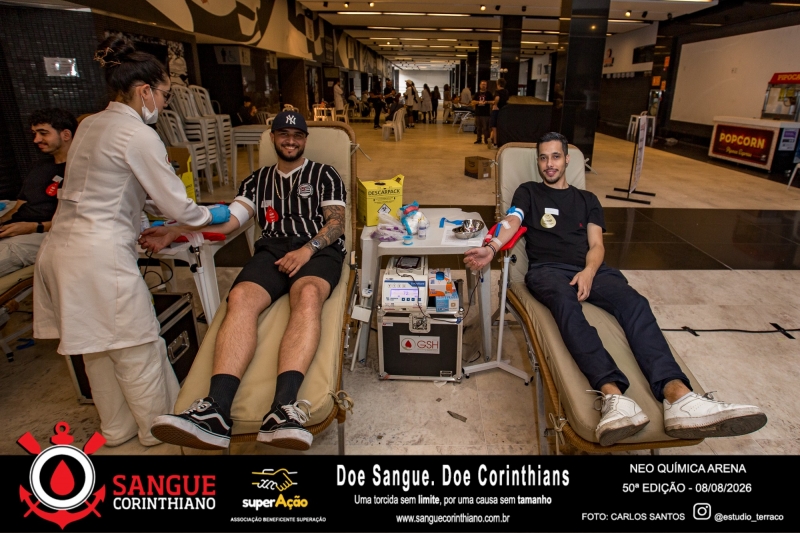 50º Edição - Campanha Sangue Corinthiano - Neo Quimíca Arena - 08 de Agosto 2026