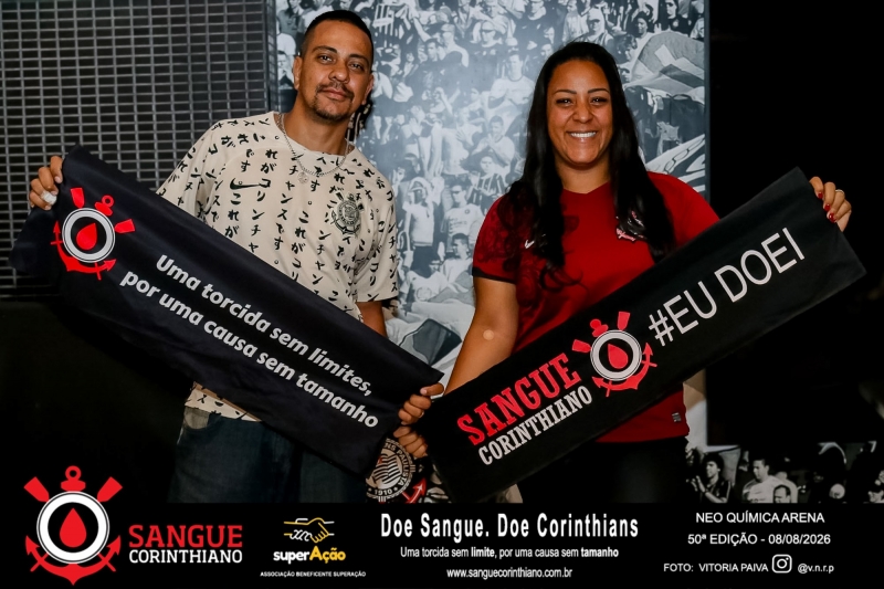 50º Edição - Campanha Sangue Corinthiano - Neo Quimíca Arena - 08 de Agosto 2026