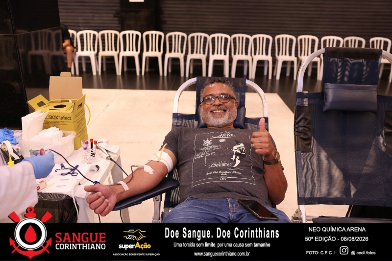 50º Edição - Campanha Sangue Corinthiano - Neo Quimíca Arena - 08 de Agosto 2026