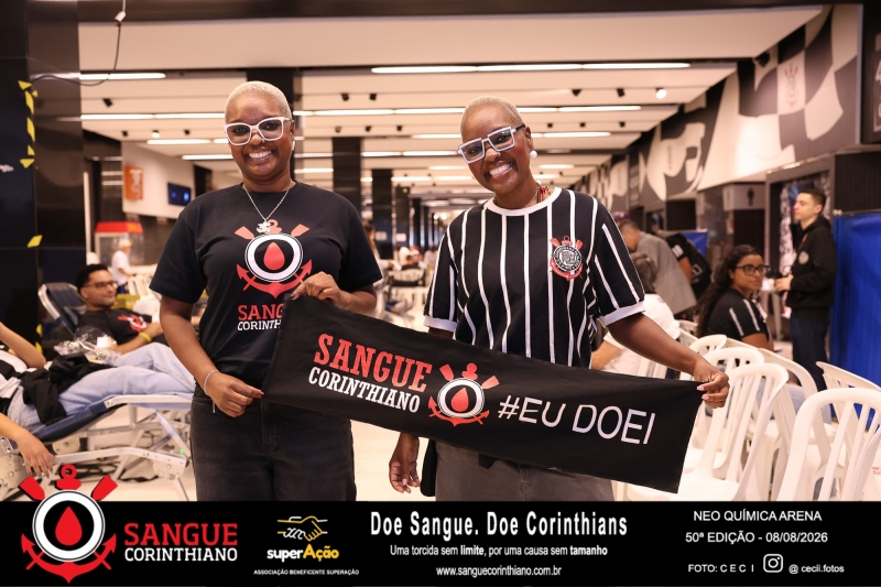 50º Edição - Campanha Sangue Corinthiano - Neo Quimíca Arena - 08 de Agosto 2026