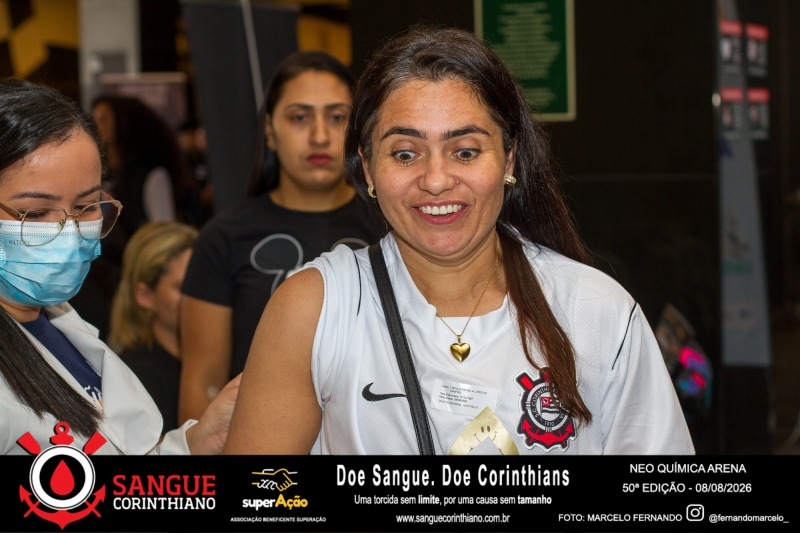50º Edição - Campanha Sangue Corinthiano - Neo Quimíca Arena - 08 de Agosto 2026