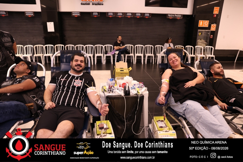 50º Edição - Campanha Sangue Corinthiano - Neo Quimíca Arena - 08 de Agosto 2026