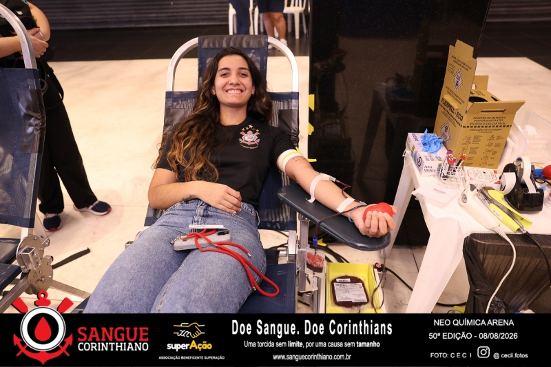 50º Edição - Campanha Sangue Corinthiano - Neo Quimíca Arena - 08 de Agosto 2026