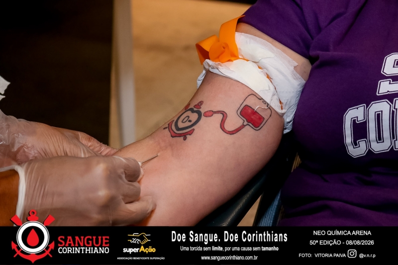 50º Edição - Campanha Sangue Corinthiano - Neo Quimíca Arena - 08 de Agosto 2026
