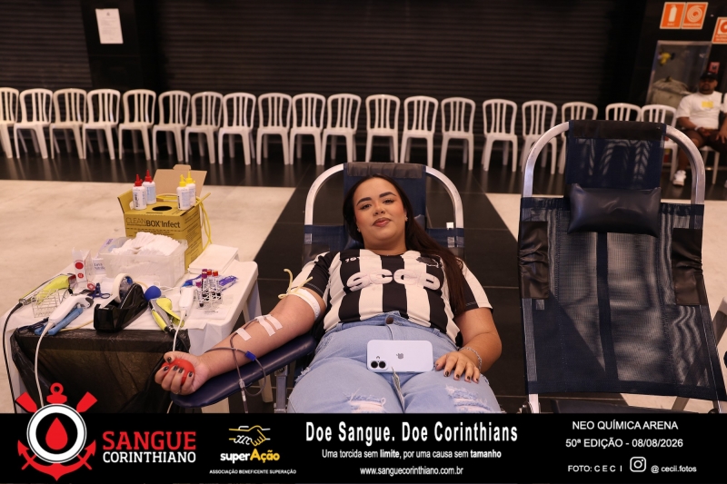50º Edição - Campanha Sangue Corinthiano - Neo Quimíca Arena - 08 de Agosto 2026