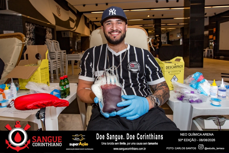 50º Edição - Campanha Sangue Corinthiano - Neo Quimíca Arena - 08 de Agosto 2026