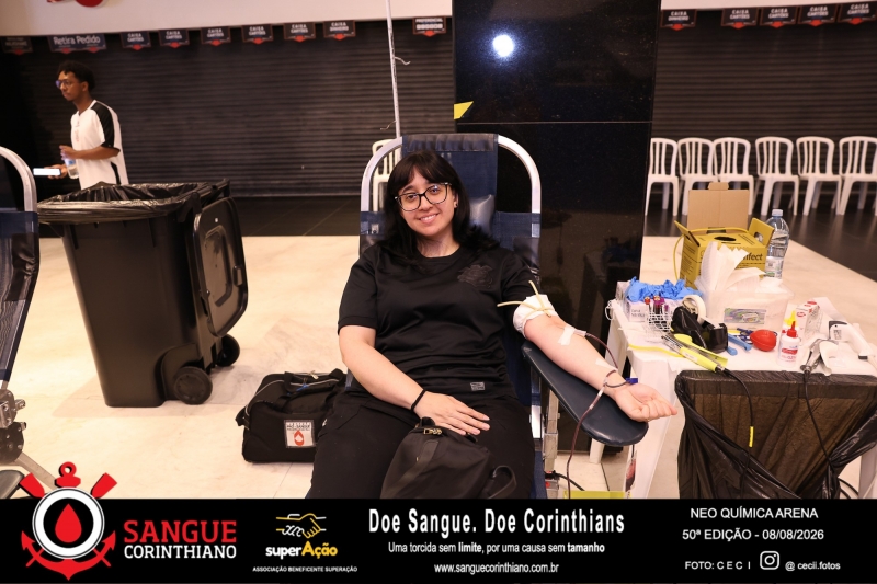 50º Edição - Campanha Sangue Corinthiano - Neo Quimíca Arena - 08 de Agosto 2026