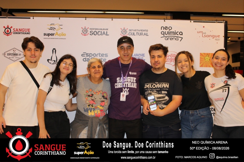 50º Edição - Campanha Sangue Corinthiano - Neo Quimíca Arena - 08 de Agosto 2026
