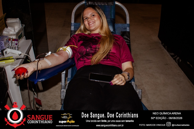 50º Edição - Campanha Sangue Corinthiano - Neo Quimíca Arena - 08 de Agosto 2026