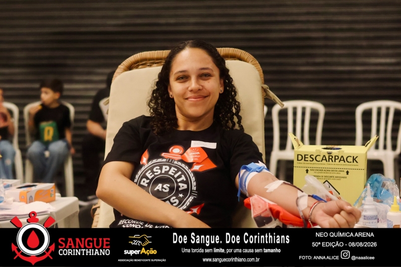 50º Edição - Campanha Sangue Corinthiano - Neo Quimíca Arena - 08 de Agosto 2026