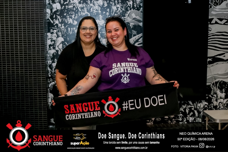 50º Edição - Campanha Sangue Corinthiano - Neo Quimíca Arena - 08 de Agosto 2026
