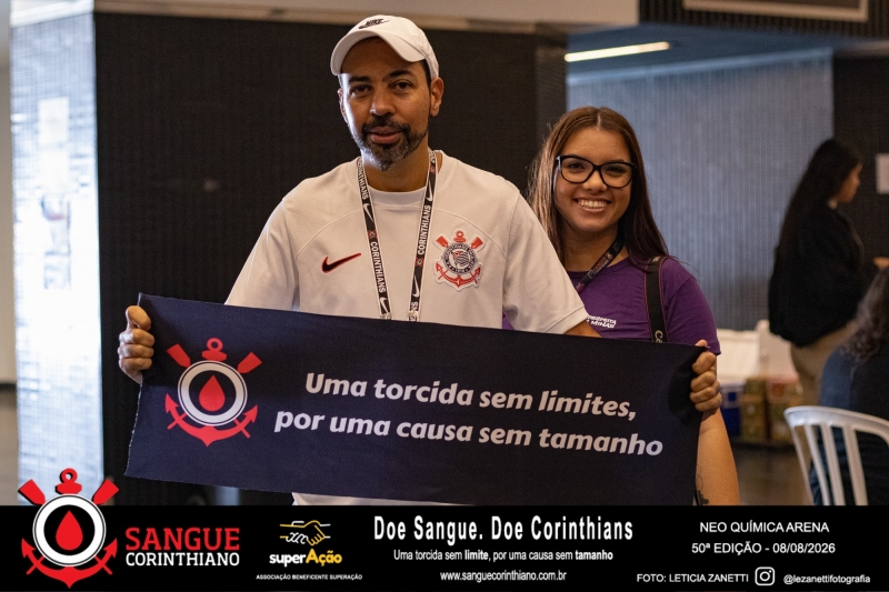 50º Edição - Campanha Sangue Corinthiano - Neo Quimíca Arena - 08 de Agosto 2026