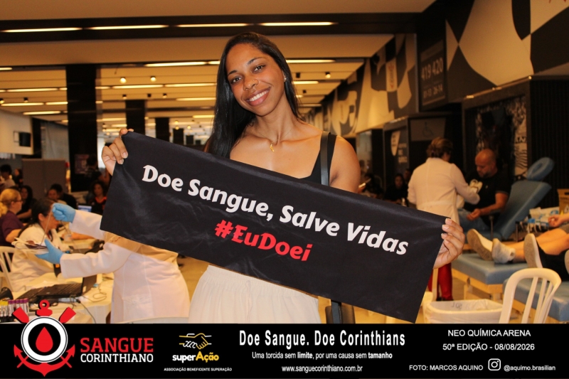 50º Edição - Campanha Sangue Corinthiano - Neo Quimíca Arena - 08 de Agosto 2026