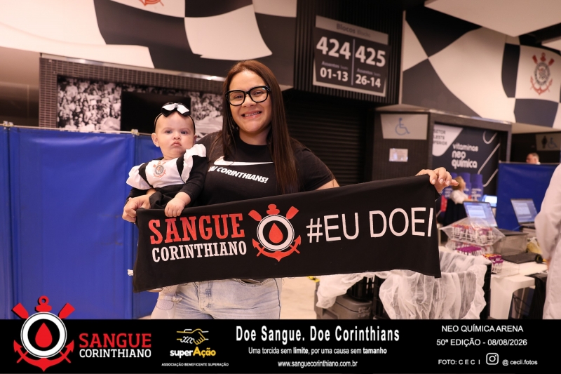 50º Edição - Campanha Sangue Corinthiano - Neo Quimíca Arena - 08 de Agosto 2026