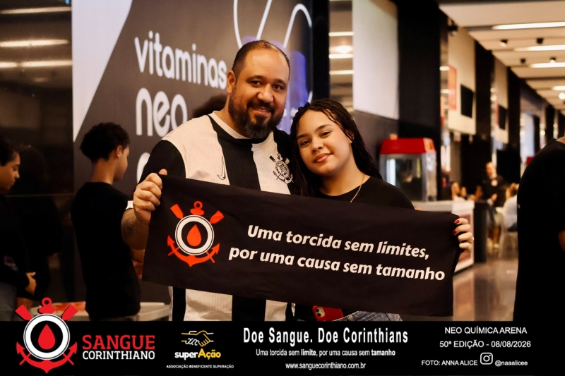50º Edição - Campanha Sangue Corinthiano - Neo Quimíca Arena - 08 de Agosto 2026