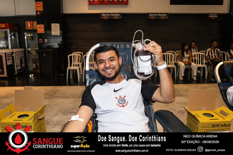 50º Edição - Campanha Sangue Corinthiano - Neo Quimíca Arena - 08 de Agosto 2026
