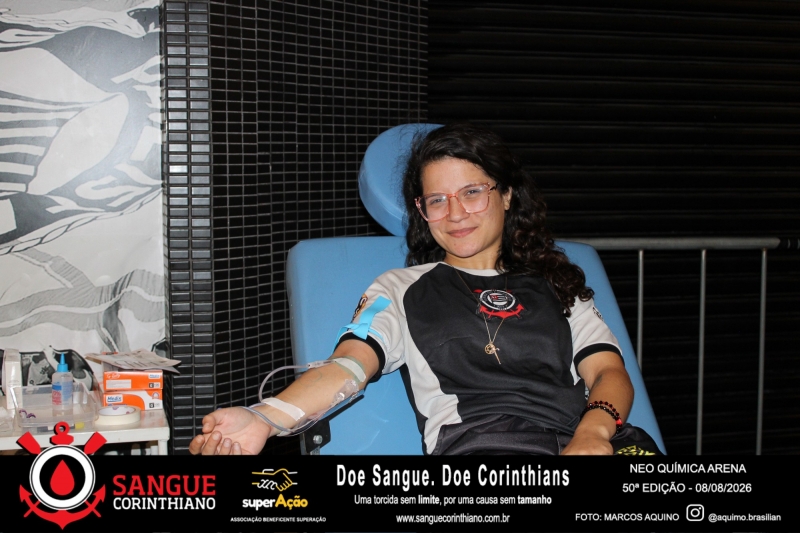 50º Edição - Campanha Sangue Corinthiano - Neo Quimíca Arena - 08 de Agosto 2026