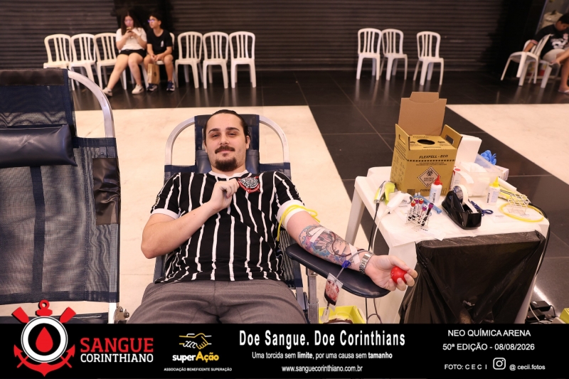 50º Edição - Campanha Sangue Corinthiano - Neo Quimíca Arena - 08 de Agosto 2026