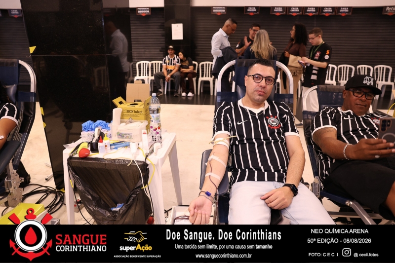 50º Edição - Campanha Sangue Corinthiano - Neo Quimíca Arena - 08 de Agosto 2026