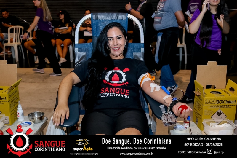 50º Edição - Campanha Sangue Corinthiano - Neo Quimíca Arena - 08 de Agosto 2026