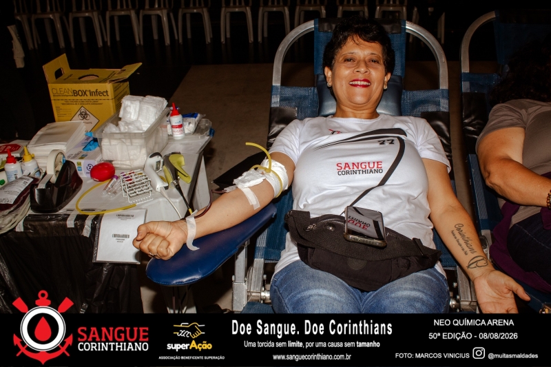 50º Edição - Campanha Sangue Corinthiano - Neo Quimíca Arena - 08 de Agosto 2026