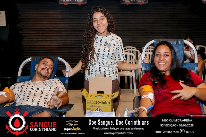 50º Edição - Campanha Sangue Corinthiano - Neo Quimíca Arena - 08 de Agosto 2026
