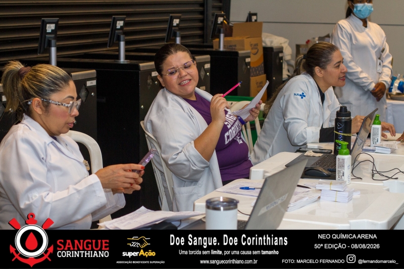 50º Edição - Campanha Sangue Corinthiano - Neo Quimíca Arena - 08 de Agosto 2026