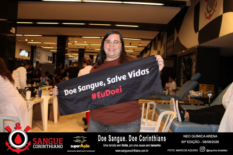 50º Edição - Campanha Sangue Corinthiano - Neo Quimíca Arena - 08 de Agosto 2026