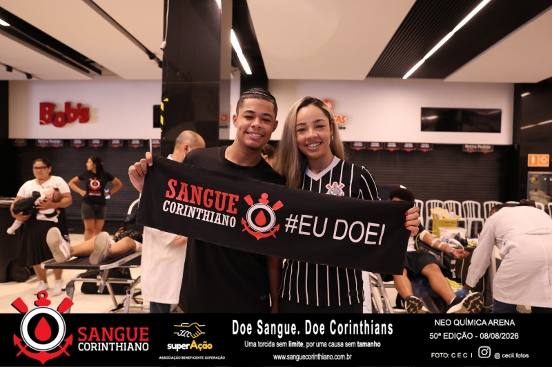 50º Edição - Campanha Sangue Corinthiano - Neo Quimíca Arena - 08 de Agosto 2026
