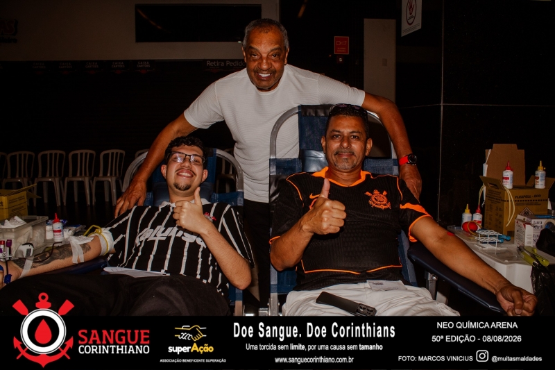 50º Edição - Campanha Sangue Corinthiano - Neo Quimíca Arena - 08 de Agosto 2026