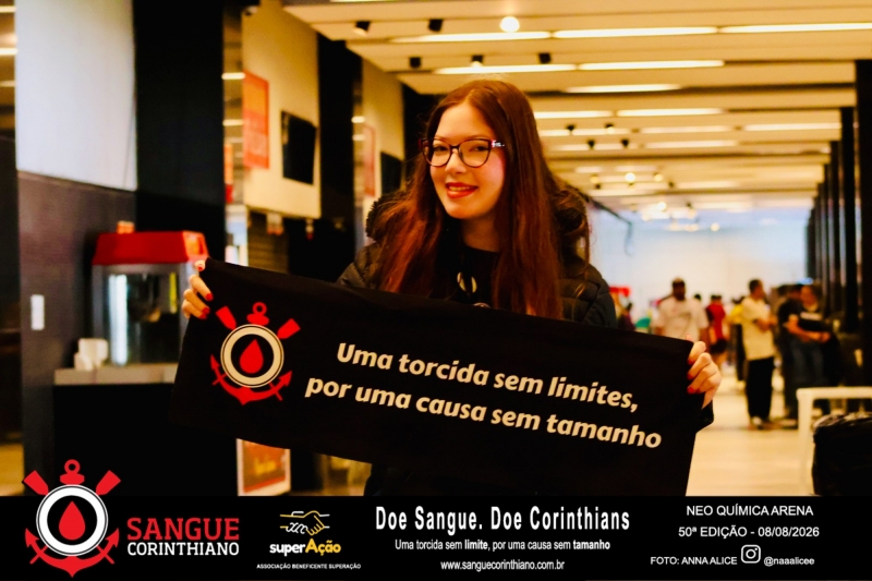 50º Edição - Campanha Sangue Corinthiano - Neo Quimíca Arena - 08 de Agosto 2026