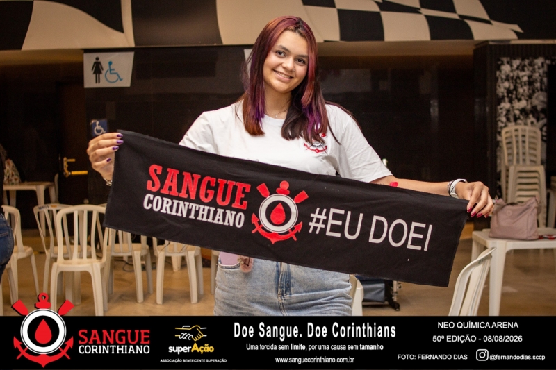 50º Edição - Campanha Sangue Corinthiano - Neo Quimíca Arena - 08 de Agosto 2026