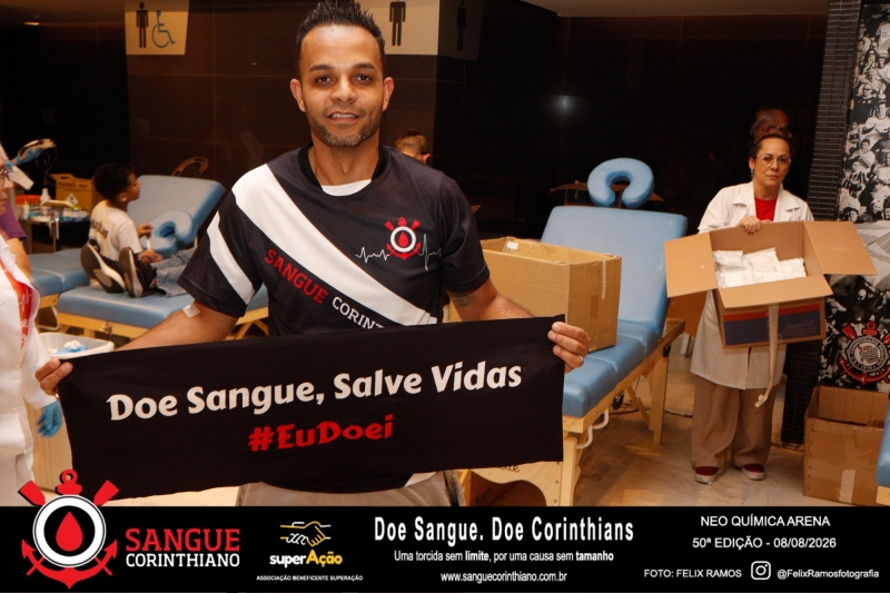 50º Edição - Campanha Sangue Corinthiano - Neo Quimíca Arena - 08 de Agosto 2026