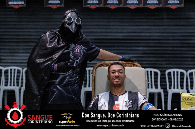 50º Edição - Campanha Sangue Corinthiano - Neo Quimíca Arena - 08 de Agosto 2026