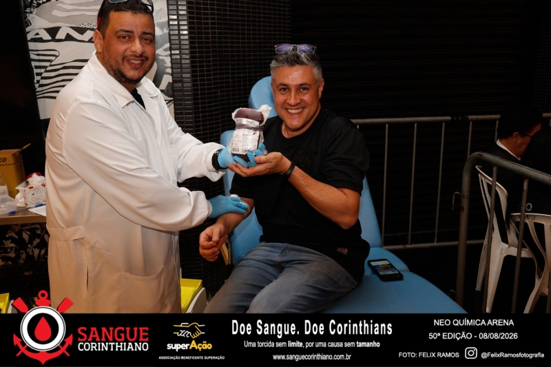 50º Edição - Campanha Sangue Corinthiano - Neo Quimíca Arena - 08 de Agosto 2026