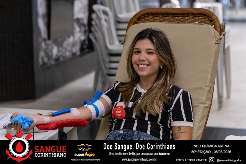 50º Edição - Campanha Sangue Corinthiano - Neo Quimíca Arena - 08 de Agosto 2026