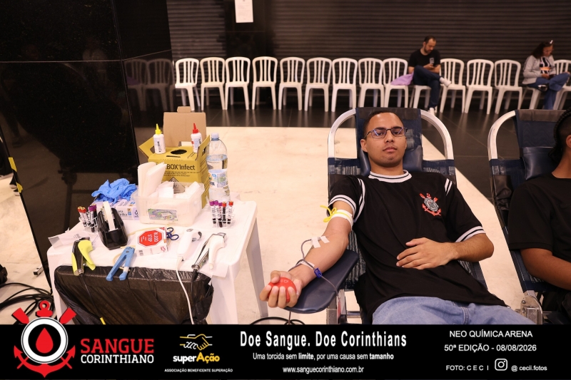 50º Edição - Campanha Sangue Corinthiano - Neo Quimíca Arena - 08 de Agosto 2026