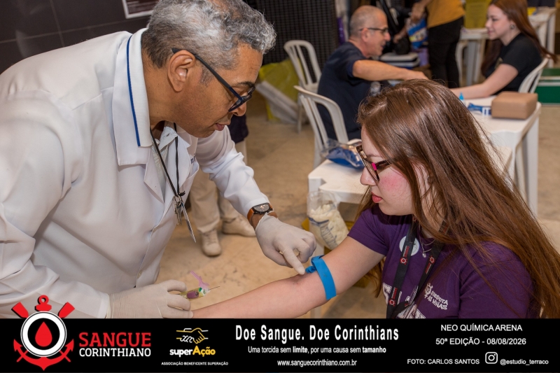 50º Edição - Campanha Sangue Corinthiano - Neo Quimíca Arena - 08 de Agosto 2026