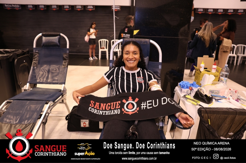 50º Edição - Campanha Sangue Corinthiano - Neo Quimíca Arena - 08 de Agosto 2026